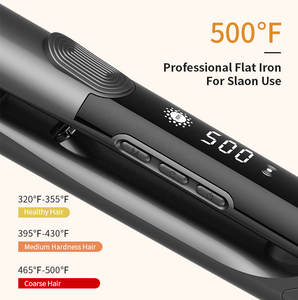 Prancha de Cabelo Profissional 500F de Titânio Tornado com Display LCD, Vibração Iônica Elétrica e Etiqueta Privada Personalizada - Product Image 3