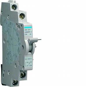 MZ201 Personnalisable avec contact auxiliaire Hagers 1NO+1NC 6A 230V Modules 1-2 DIN - Product Image 1