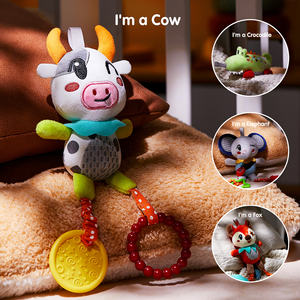 <span class=keywords><strong>Tumama</strong></span> Kids Plush Baby Bed Sonajero colgante Cuna y asiento de coche Juguete Animal Soft Baby Stroller Toys Sensory Hanging Rattle Toy Set - Product Image 5
