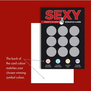 Tarjetas Rasca y Gana Sexuales Personalizadas para Adultos, Juego de Lotería Divertido, Productos Sexuales - Product Image 3