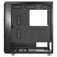 Metalsama — boîtier de jeu W03, tour complète ATX 20cm, en verre trempé, avec ventilateur gauche, pour jeux vidéo EATX, partie avant
