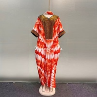 Nouvelle Robe Abaya Musulmane Africaine pour Femme, Tendance, Grande Taille, Ample, Décontractée, Imprimée, Diamants Étincelants, Élégante, Style Moyen-Oriental