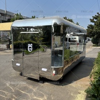Camion de cuisine mobile entièrement équipé, remorque galvanisée résistante à la rouille, cuisine mobile, grill à poulet shawarma, barbecue