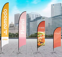 Drapeau plume de haute qualité pour la vente directe, imprimé sur mesure pour l'extérieur, bannière plume publicitaire personnalisée