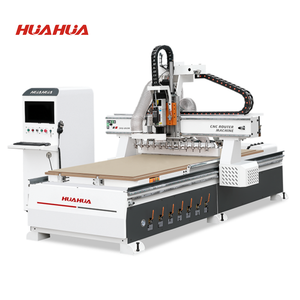 Huahua SKG-812M chất lượng ổn định CNC Router Máy Khắc gỗ với tuyến tính loại công cụ Tạp Chí - Product Image 1