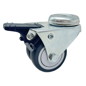 VIMA Doppel rollen 2 Zoll Lenk rolle Brems rad Universal TPR Großhandels preis Tragfähigkeit 50kg Möbel Stuhl rolle - Product Image 3