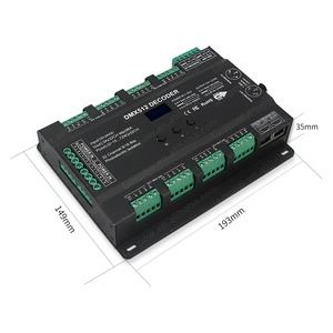 Mới nhất 32-channel 8bit/16bit RGBW rdm DMX512 Bộ giải mã LED ánh sáng sân khấu dimmer điều khiển với điều khiển không dây dễ dàng cài đặt - Product Image 4