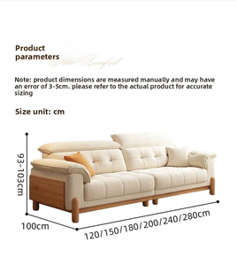 <b>Sofa</b> <b>Wooden</b> <b>Frame</b> Three Seat Couch Tufted Living Room <b>Sofa</b> for Apartment Hotel - Product Image 4