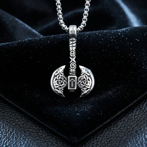 Yunnique Collar Para Hombre Con Espada Vikinga De Acero Inoxidable Diseño Asimétrico Retro Geométrico Regalo Joyería - Product Image 1