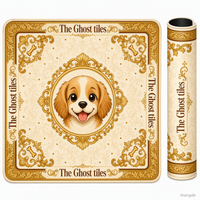 Tapete de Juego Cuadrado Enrollable con Base de Goma Antideslizante, Cubierta para Mesa, para Juegos Familiares en Interiores y Exteriores, Tapete de Mahjong de Lujo