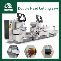 Machine de découpe CNC à double tête pour aluminium, UPVC et PVC, contrôlée par PLC, pour portes et fenêtres