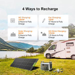 Solar Portable Power Stations 1500W 2000W 3000W 5000W Outdoor Lifepo4 Solar Generator for Camping - Product Image 5