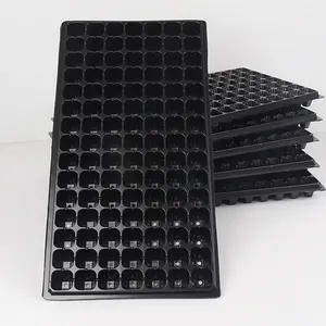 Wholesale Polypropylene Black Plastic 72 Cell Seed Starter Grow Tray PP Nutrient Bowl Hole Tray