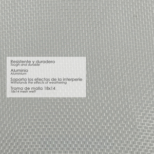 Aluminum Mosquito <b>Net</b> <b>Fabric</b> 18x14 Width 100 cm. Roll 30 meters - Product Image 4
