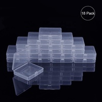 Boîte de rangement transparente en plastique recyclable, sur mesure, multi-usages, petite, pour l'emballage de produits