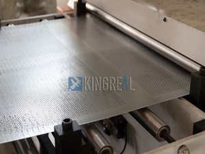 لوح ألومنيوم لوحة جولة ثقب مثقب آلة تقطيع خط للداخلية وخارجية الهياكل - Product Image 6