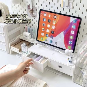 ชั้นวางคอมพิวเตอร์แบบยกสูง 2 ชั้น สำหรับจัดระเบียบโต๊ะทำงาน - Product Image 2