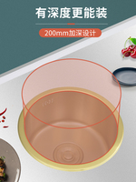 Évier de cuisine rond doré, mini-évier simple en acier inoxydable nano brossé, à encastrer, sans robinet, 32 36 40 CM
