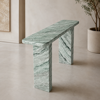 Table console en travertin de luxe pour la décoration du hall d'une villa