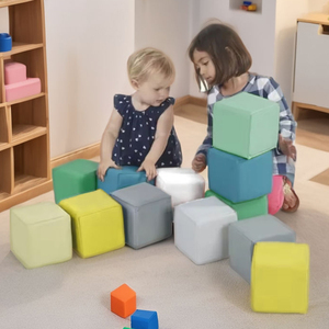 Tùy Chỉnh Màu Sắc Trong Nhà Leo Lên Bọt Khối Thể Dục Mật Độ Cao Bọt Pit Cube Đầy Màu Sắc Bọt Biển Leo Lên Bọt Khối - Product Image 4