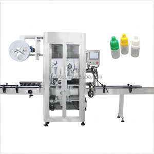 Applicateur automatique de manchons d'étiquetage pour gouttes ophtalmiques de précision, machine d'étiquetage de mini-flacons, personnalisable, pour petits flacons irréguliers, PLC tactile - Product Image 1