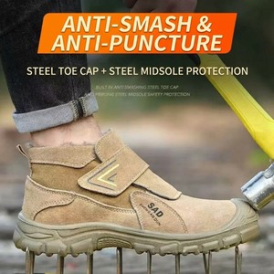 Winter Welder Safety Shoes Fleece Lined <strong>Warm</strong> <strong>Work</strong> <strong>Boots</strong> Steel Toe Anti-smash Fire Resistant Spark Proof Puncture Proof <strong>Boots</strong> - Product Image 6