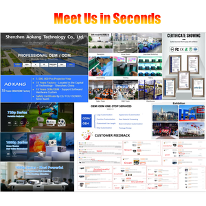 AOKANG P21 <span class=keywords><strong>Full</strong></span> <span class=keywords><strong>HD</strong></span> <span class=keywords><strong>1080P</strong></span> Smart <span class=keywords><strong>WiFi</strong></span> Android Home Theater Video <span class=keywords><strong>Proyector</strong></span> 360 grados giratorio portátil <span class=keywords><strong>Mini</strong></span> al aire libre 4K <span class=keywords><strong>Proyector</strong></span> - Product Image 6