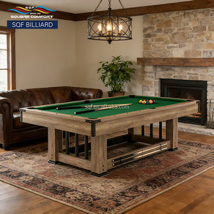 Mesa de Billar S.Q.F Ultimate Luxury Entertainment de 7 pies 3 en 1, Personalizable, de MDF, con Bolsillos de Nailon, Diversión Interminable, Juego de Snooker y Billar - Product Image 6