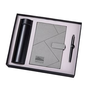 Custom Logo Printing PU Leather Notebook Thermos Cup Gift Set <b>Pen</b> and Water Bottle Business Diary A5 Journal Corporate Gift <b>Box</b> - Product Image 2