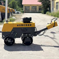 Livraison gratuite, mini compacteur manuel, rouleau compresseur routier entièrement hydraulique, rouleau compresseur routier diesel, compacteur à double tambour, rouleau compresseur routier