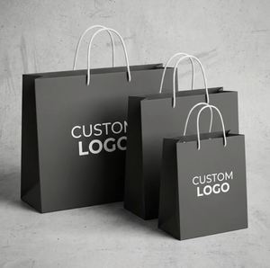 Bolsa de Papel Kraft Reciclable y Ecológica con Asa, Logotipo Personalizado e Impresión Flexográfica para Promoción de Alimentos y Uso Artesanal - Product Image 1