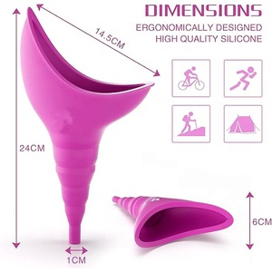 Dispositivo de Micción Femenino NZMAN, Urinario Femenino Reutilizable de Silicona, Embudo para Orinar para Mujeres que les Permite Orinar de Pie para Acampar - Product Image 2