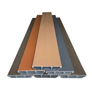 Wood Plastic Composite <b>Decking</b> Board 120x25mm Interlocking Wood Grain Waterproof Outdoor Patio Flooring - Product Image 2