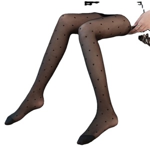 Calze Nere Sexy da Donna per Studentesse, Motivo Leopardato Jacquard, Antibatteriche, in Nylon Spandex Sottile, Autunno Inverno, Taizhou - Product Image 5