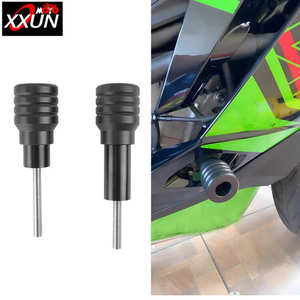 XXUN moto accessoires crash Pad protection contre les chutes systèmes de carrosserie cadre curseur pour Kawasaki Ninja <span class=keywords><strong>ZX</strong></span> <span class=keywords><strong>25</strong></span> <span class=keywords><strong>R</strong></span> ZX4R <span class=keywords><strong>ZX</strong></span> 4RR 20-23 - Product Image 1