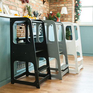 Wooden Children's Learning Tower Foldable <b>Kitchen</b> <b>Stool</b> Baby Footrest Foldable Study Desk Japan - Product Image 5