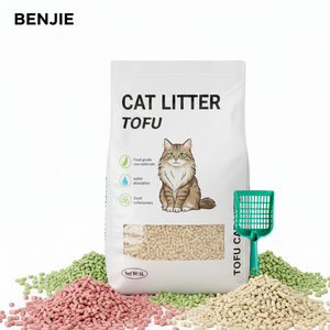 Натуральный, экологичный, биоразлагаемый наполнитель для кошачьего туалета в виде полосок из тофу, с контролем запаха, смываемый, без пыли, высокоабсорбирующий, быстрый - Product Image 1