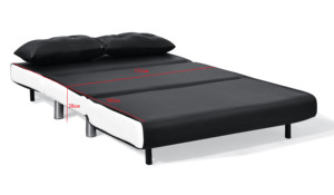 Nouveau Modèle Pliant Couchette Convertible <span class=keywords><strong>Futon</strong></span> Velours Tissu Chaise Canapé-Lit pour le <span class=keywords><strong>Salon</strong></span> - Product Image 4