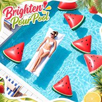 Bouée gonflable en PVC en forme de pastèque pour la décoration de fêtes d'été sur le thème des fruits, fournitures pour anniversaires et baby showers