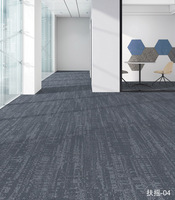 Dalles de moquette modulaires robustes de 6 mm, grises, ignifuges, antidérapantes, lavables, amorties, antistatiques, 33*100 cm, pour bureaux commerciaux