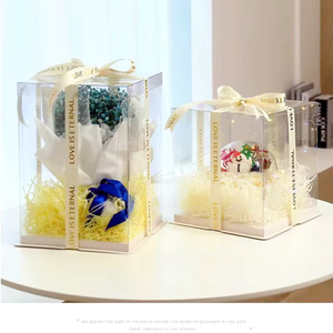 Thêm lớn trong suốt rõ ràng Pet Bánh hộp cho bánh cưới nhiệm vụ nặng nề gia cố cấu trúc độ ẩm bằng chứng cấp thực phẩm tổ chức sự kiện sử dụng - Product Image 2