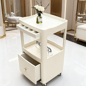 Carrito de Salón de Diseño Moderno con Cajón Grande y Estante Abierto para <span class=keywords><strong>Spa</strong></span> y Salón, Estructura Resistente con Ruedas - Product Image 2