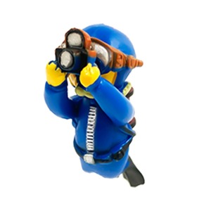 ของตกแต่งตู้ปลา Blue Diver - ฟิกเกอร์ลอยน้ำ/จมน้ำ ขายดี - Product Image 3