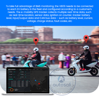 Localizador GPS Auto-Sali VB09 2G para Bicicletas Eléctricas con Rastreo en Tiempo Real, Batería Recargable, Aplicación Android, Panel de Control Inteligente BMS