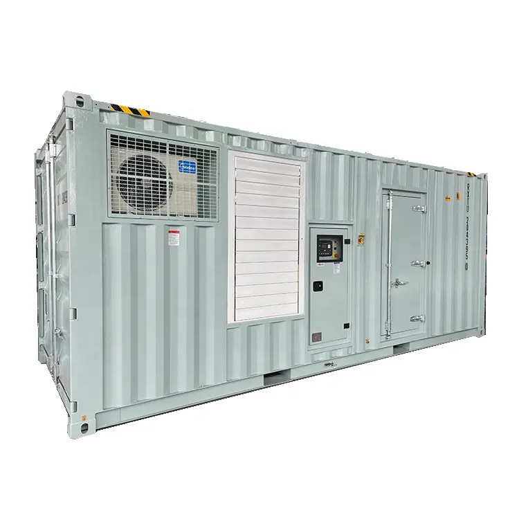 סוג שקט לשימוש תעשייתי 500kw 600kw 800kva 1000kva מיכל גנרטור דיזל עם וייהאי קומינס פרקינס מנוע