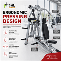 Máquina de Press de Pecho Inclinado con Palanca Comercial SK, Equipo de Gimnasio para Entrenamiento de Fuerza de la Parte Superior del Cuerpo, Venta al por Mayor de Fábrica OEM ODM