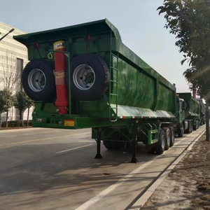 Semi-remorque benne basculante haute performance en acier, 4 essieux, pour l'Afrique, avec roulements robustes, capacité de charge de 42 m³ >30 000 kg, idéale pour les chantiers de construction - Product Image 4