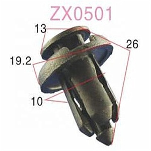 8.8Mm Lỗ Ô Tô Đẩy Loại Nhựa Người Lưu Giữ Đối Với Xe - Product Image 1