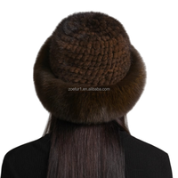 Chapeaux d'hiver pour femmes multicolores, magnifiques, en fausse fourrure de vison, chapeaux d'hiver en fausse fourrure de renard pour femmes, béret