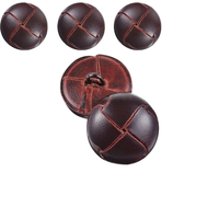 Bouton de chemise en bois poli électroplaqué, forme tortue, 10 mm, rond, pour nettoyage à sec